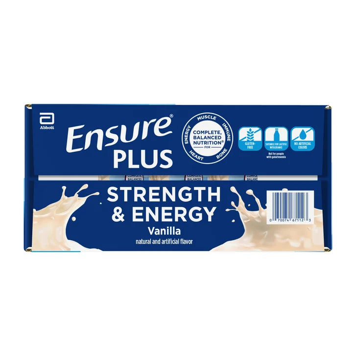 Ensure Plus Nutrition Shake, Vanilla, 8 fl. oz, 30-pack