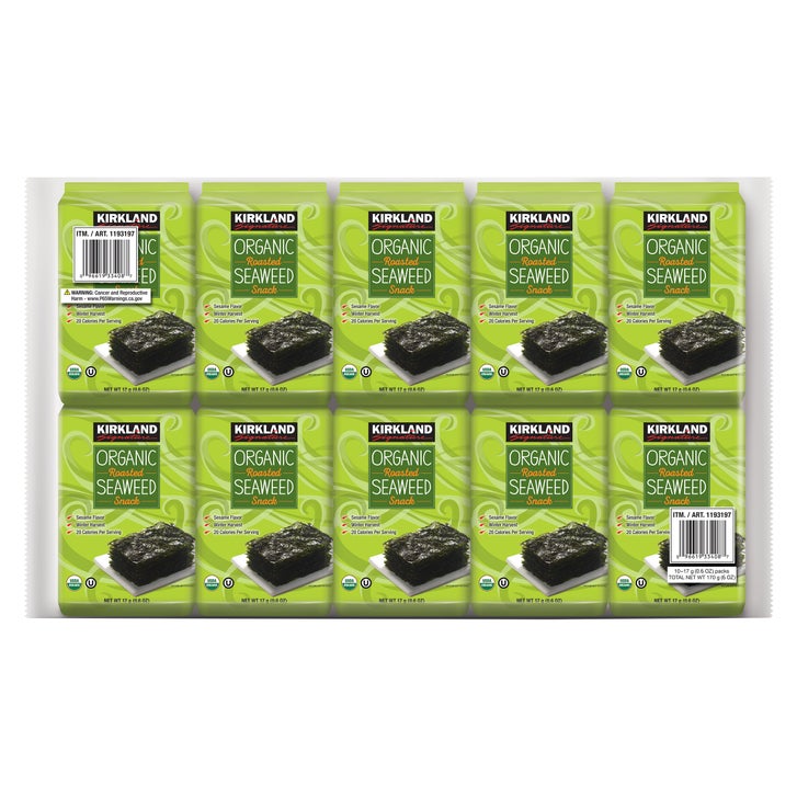 Kirkland Signature Organic Roasted Seaweed