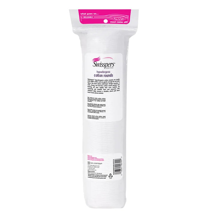 Swisspers Premium Hypoallergenic Cotton Rounds, 900-count