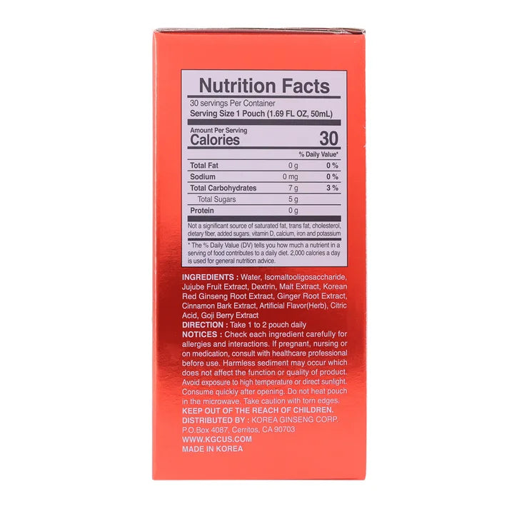 CheongKwanJang Hong Sam Won Red Ginseng Drink, 1.69 fl oz, 30-Count