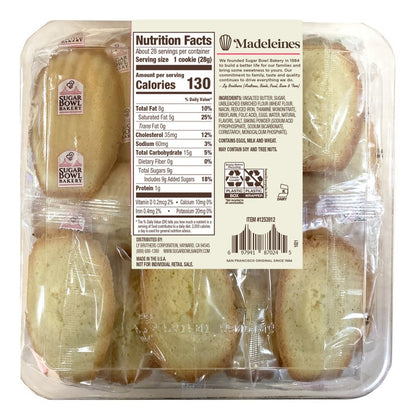 Sugar Bowl Bakery, Madeleine Cookies, 1 oz, 28-Count