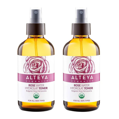 Alteya Organics Bulgarian Rose Water Toner, 8 fl oz, 2-pack