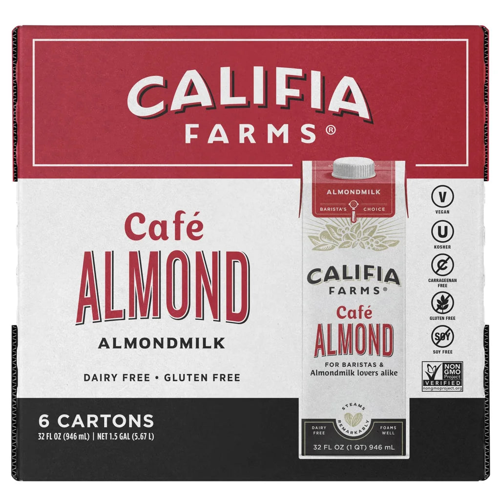 Califia Farms, Cafe Almond Milk, 32 oz, 6-count