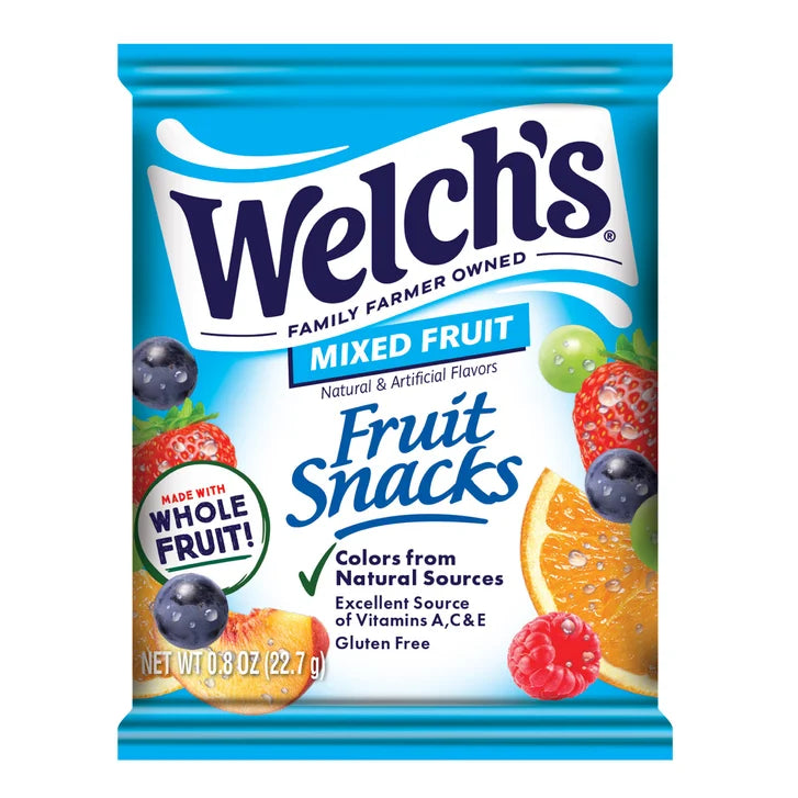 Welch’s Fruit Snacks, .8 oz, 90-count