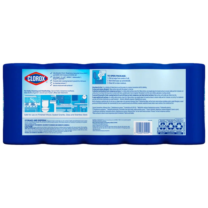 Clorox Disinfecting Wipes, Variety Pack, 85-count, 5-pack