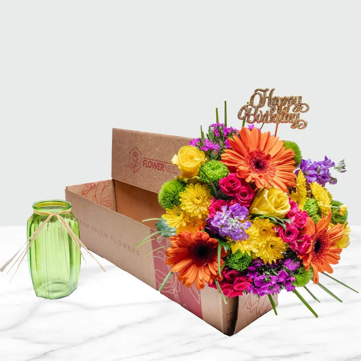 Birthday Full of Happiness Floral Arrangement