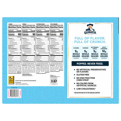 Quaker Rice Crisps, Variety Pack, 36-count