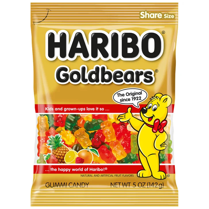 Haribo Goldbears Gummi Candy, 5 oz, 12-count