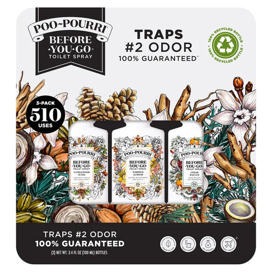 Poo-Pourri Toilet Spray, Variety Pack, 3.4 fl oz, 3-count