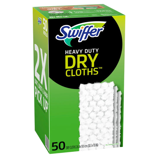 Swiffer Sweeper Heavy Duty Dry Sweeping Cloth Refills, 50-count