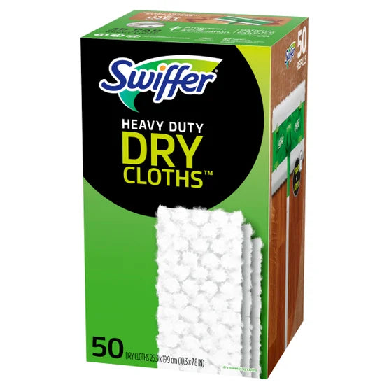 Swiffer Sweeper Heavy Duty Dry Sweeping Cloth Refills, 50-count
