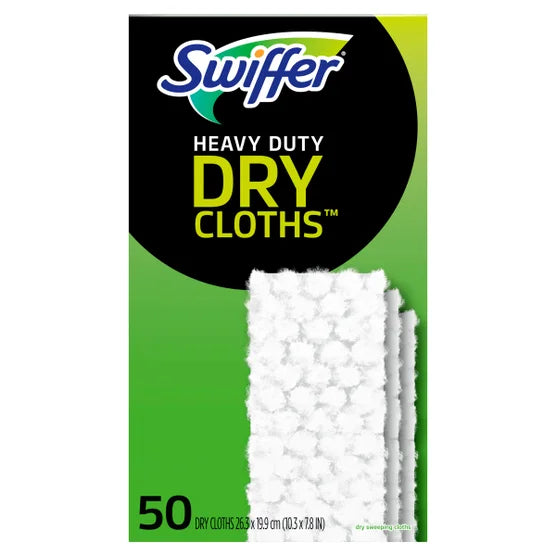 Swiffer Sweeper Heavy Duty Dry Sweeping Cloth Refills, 50-count