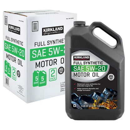 Kirkland Signature 5-Quart 5W20 & 5W30 Full Synthetic Motor Oil, 4-pack