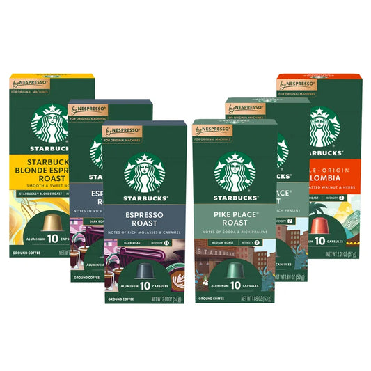 Starbucks by Nespresso Original Line Variety Pack Capsules, 60 Count