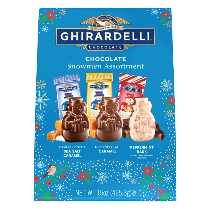 Ghirardelli Chocolate Snowman Assortment, 15 oz