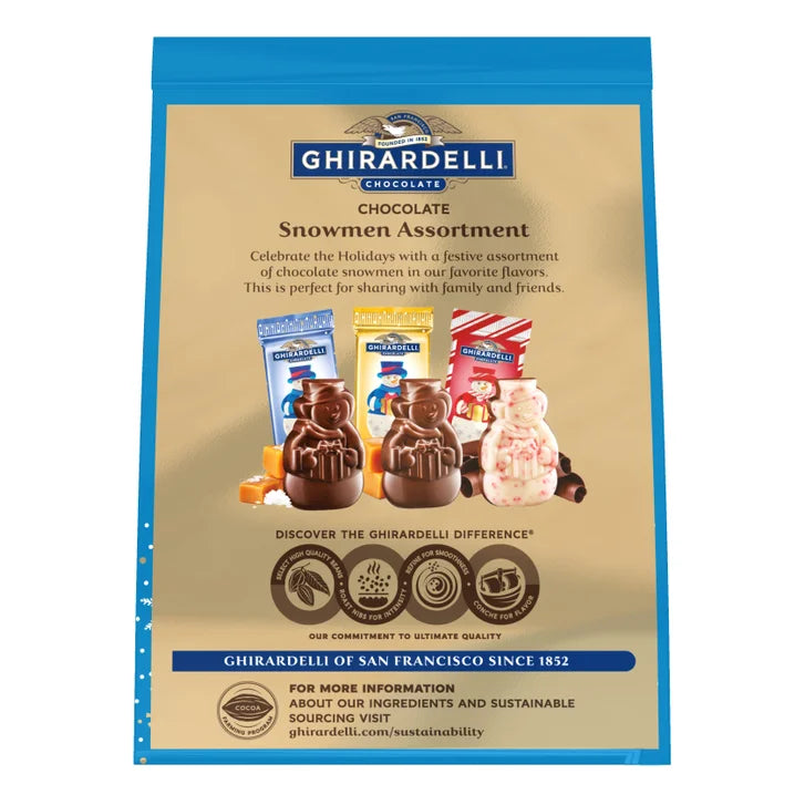 Ghirardelli Chocolate Snowman Assortment, 15 oz