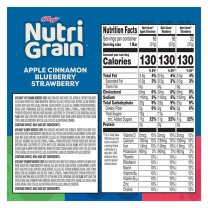 Kellogg's Nutri-Grain Soft Baked Breakfast Bars, 1.3 oz, 64-count