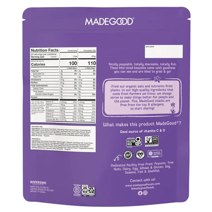 MadeGood Organic Granola Minis, Variety Pack, 0.85 oz, 24-count