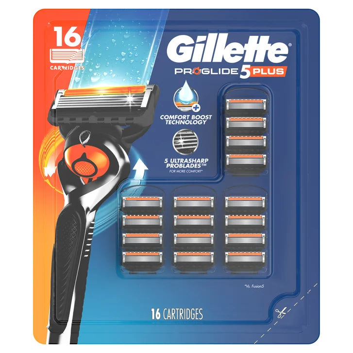 Gillette Proglide Plus Razor Cartridge Refills, 16-count