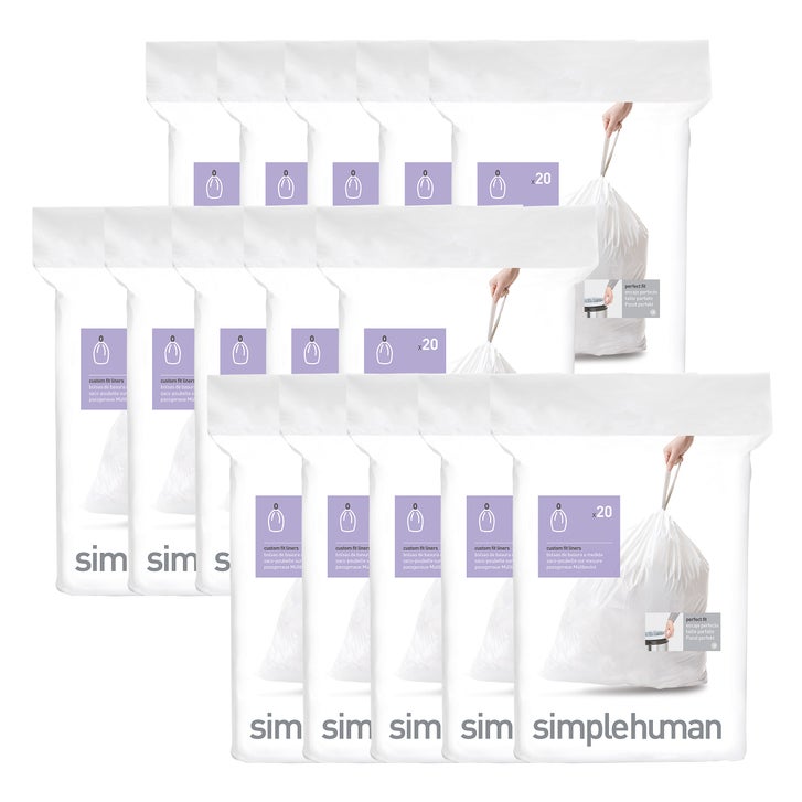 simplehuman Custom Fit Liners, 300-pack