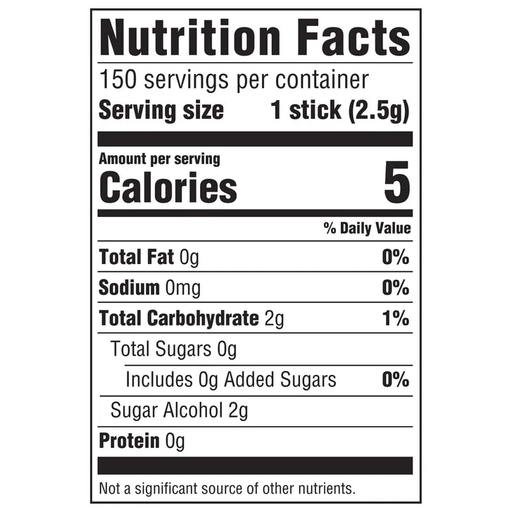 Extra Sugar Free Chewing Gum, Spearmint, Slim Pack, 15 Sticks, 10-Count