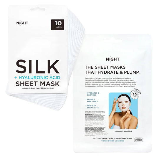 Discover NIGHT Hydrating Silk Hyaluronic Acid Sheet Mask 10-pack
