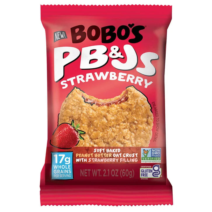 Bobo's PB&Js Oat Sandwich Bar, Variety Pack, 2.1 oz, 20-count