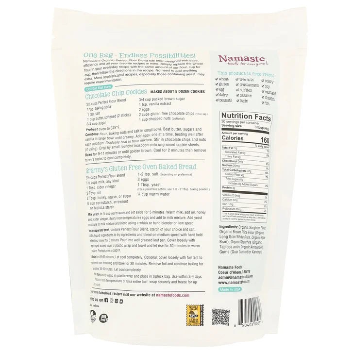 Namaste Gluten Free USDA Organic Perfect Flour Blend