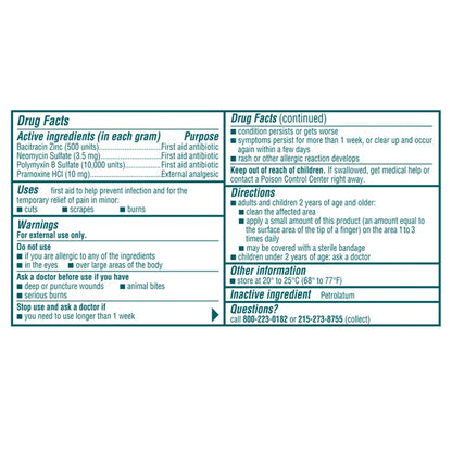 Neosporin + Max Strength Pain Relief Dual Action Topical Antibiotic Ointment, 2 Ounces