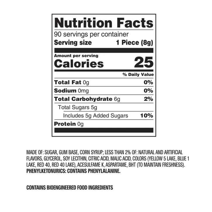 Hubba Bubba Max Chewing Gum, Strawberry Watermelon, 5 Pieces, 18-count