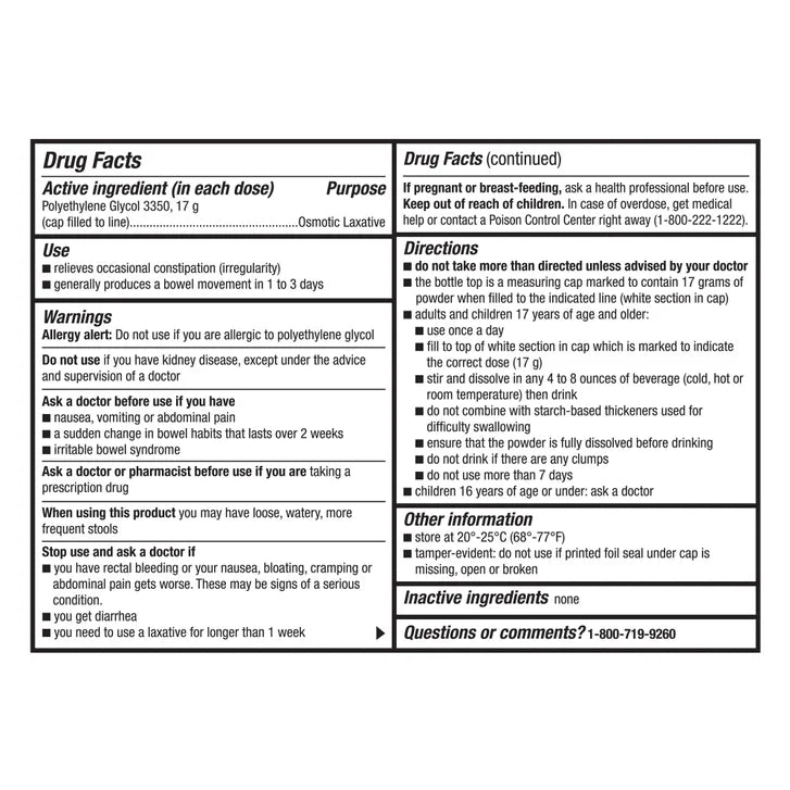Kirkland Signature LaxaClear, 100 Doses