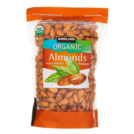 Kirkland Signature Organic Almonds, 1.7 lbs