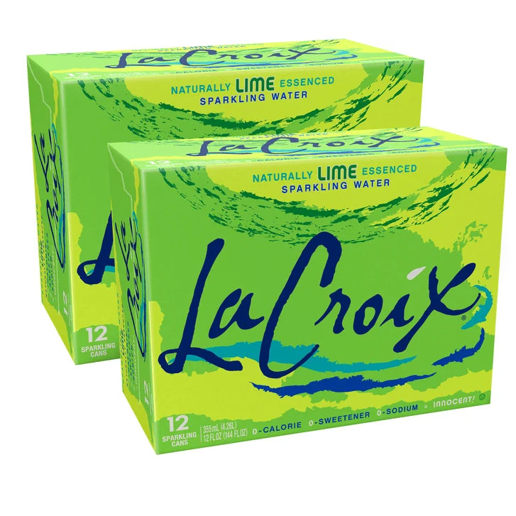 LaCroix Sparkling Water, Lime, 12 fl oz, 24-count