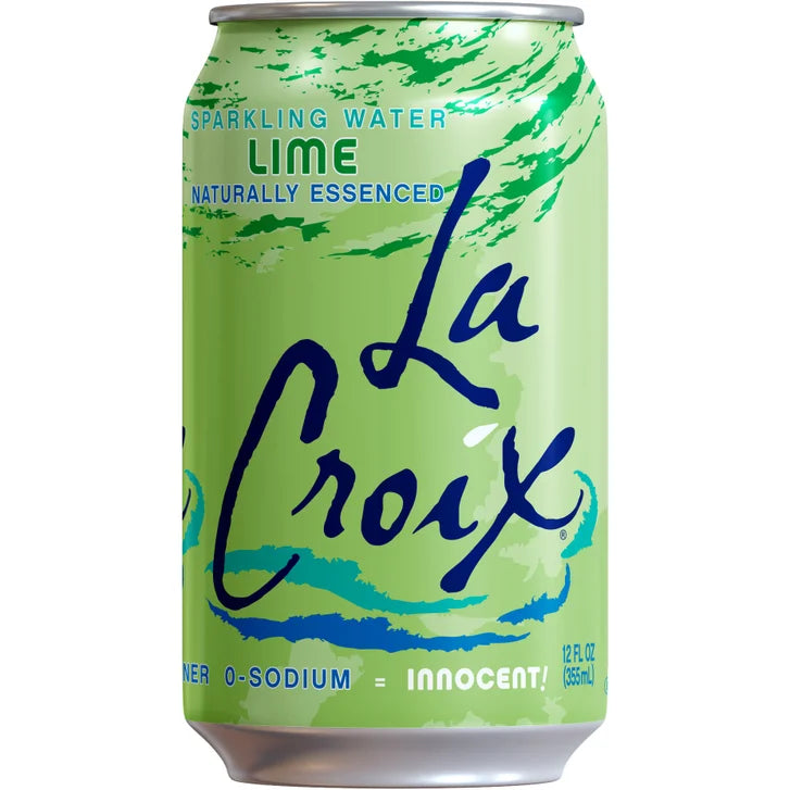 LaCroix Sparkling Water, Lime, 12 fl oz, 24-count
