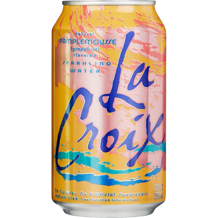 LaCroix Sparkling Water, Grapefruit, 12 fl oz, 24-count