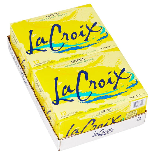 LaCroix Sparkling Water, Lemon, 12 fl oz, 24-count