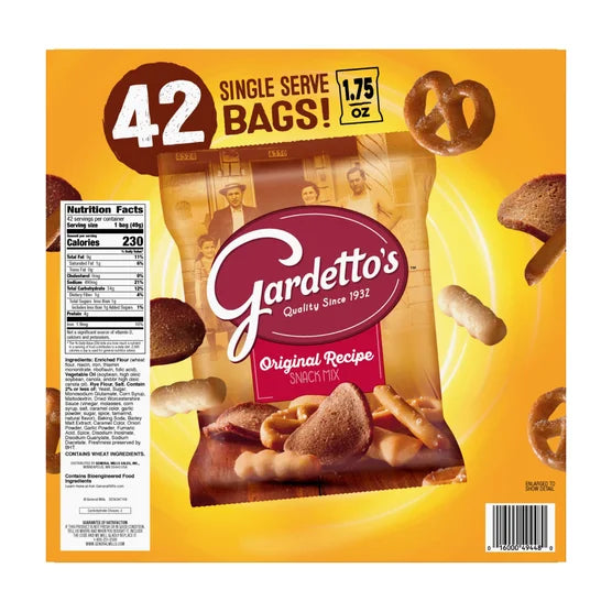 Gardetto's Snack Mix, Original, 1.75 oz, 42-count