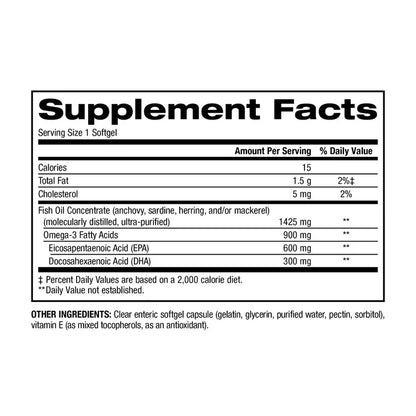trunature Triple Strength Omega-3 900 mg., 200 Softgels