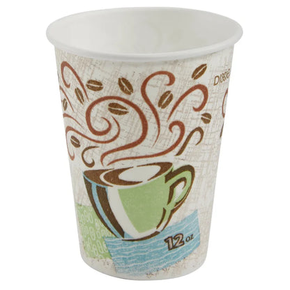 Dixie PerfecTouch 12 oz Paper Hot Cup, 500-count