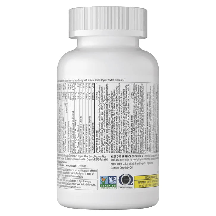 Kirkland Signature USDA Organic Multivitamin, 80 Coated Tablets