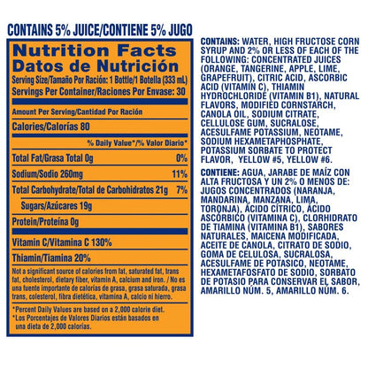Sunny D, Tangy Original, 11.3 fl oz, 30-Count