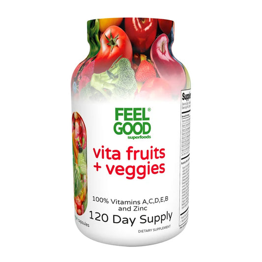 Feel Good Vita Fruits & Veggies, 120 Capsules
