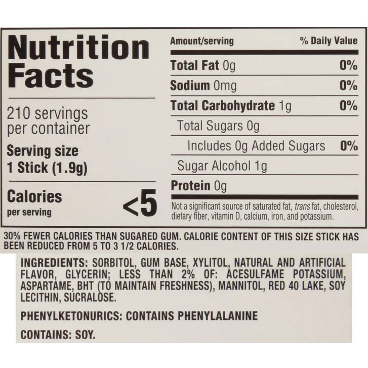 Trident Sugar Free Gum, Watermelon Twist, 14 Pieces, 15-count