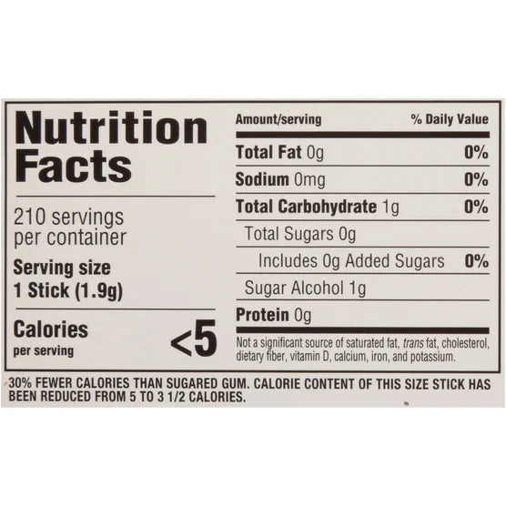 Trident Sugar Free Gum, Cinnamon, 14 Pieces, 15-count