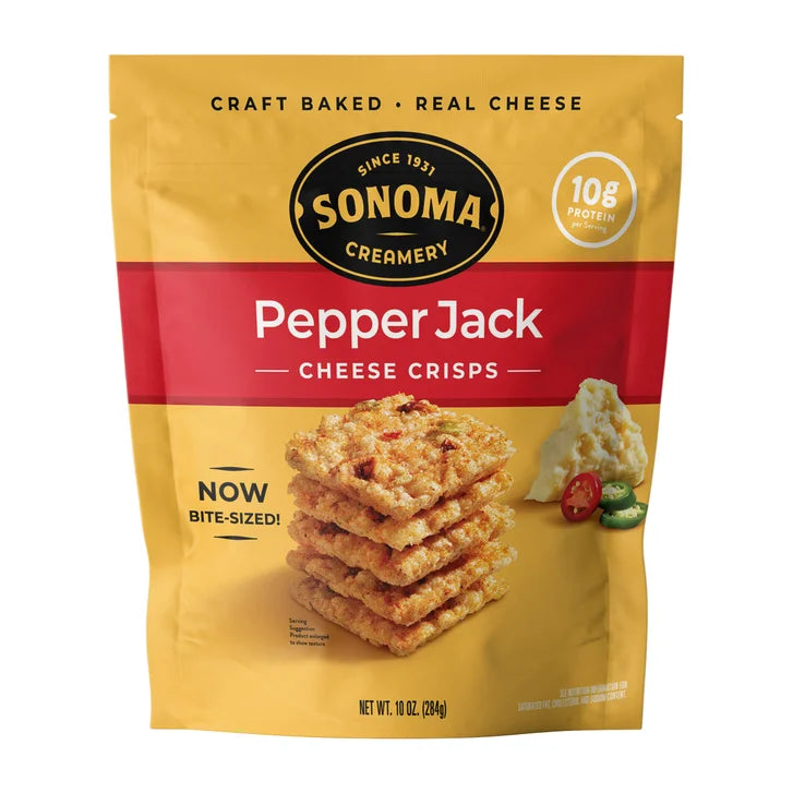 Sonoma Creamery Pepper Jack Crisps, 10 oz