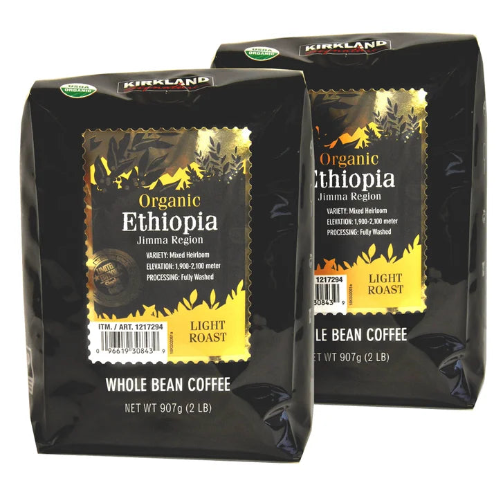 Kirkland Signature Organic Ethiopia Whole Bean Coffee, 2 lbs