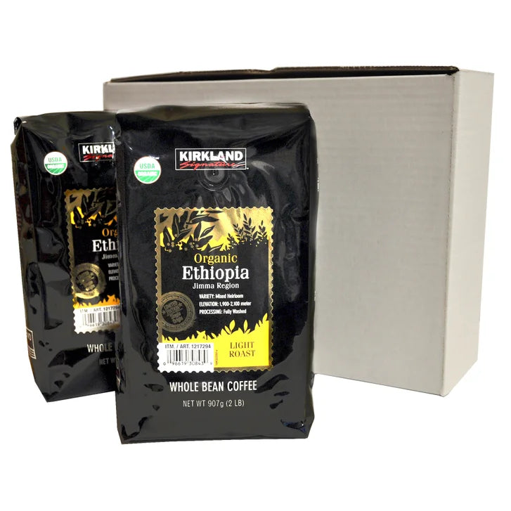 Kirkland Signature Organic Ethiopia Whole Bean Coffee, 2 lbs