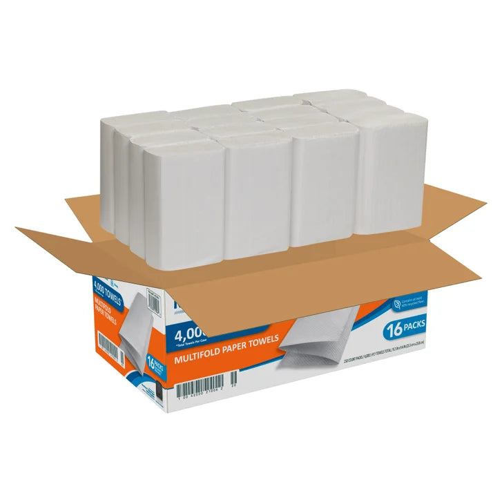 Marathon Paper Towels, Multifold, 1-Ply, 250 Sheets, 16-count