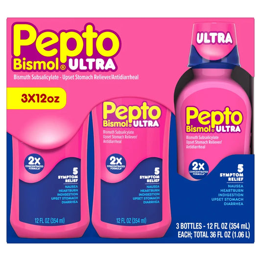 Pepto Bismol Ultra, 5 Symptom Digestive Relief Liquid, 36 Fluid Ounces