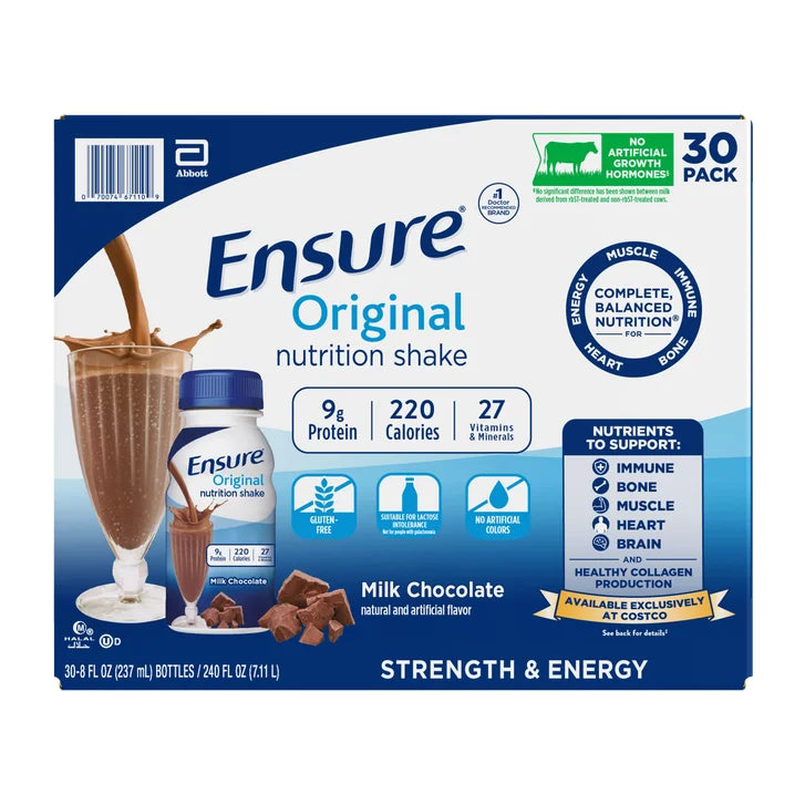 Ensure Original Nutrition Shake, Milk Chocolate, 8 fl. oz, 30-pack